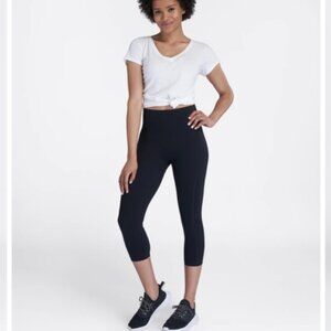 Spanx Black Ankle Capri Shapewear Leggings Large